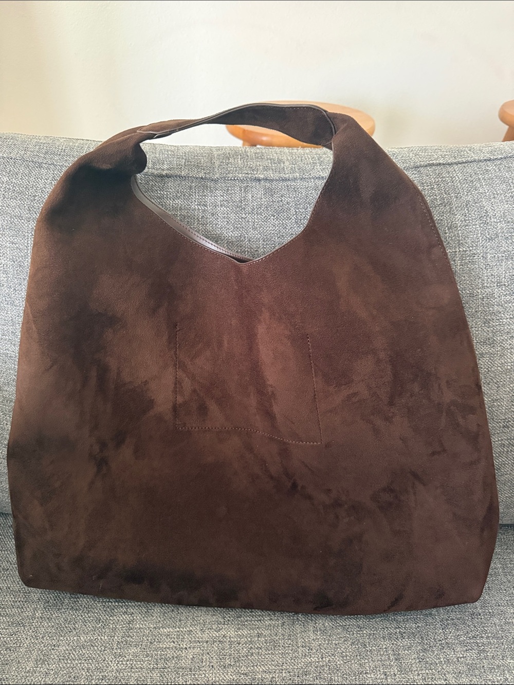 GAP- Vegan Suede Slouchy Tote Bag